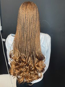 French curls braids